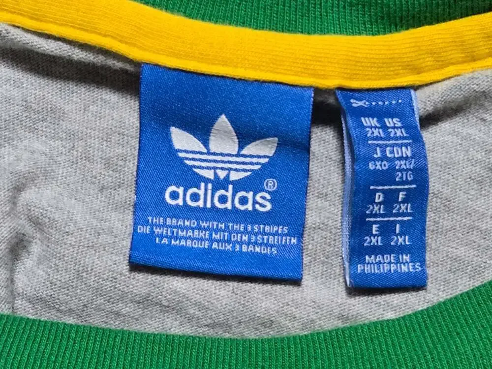 Adidas Originals Brazil National Team Casual T-Shirt Yellow/Grey F77289